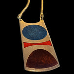 De Passillé - Sylvestre French Canadian Enamel Geometric Necklace