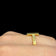 14K Yellow Gold Cross / T Ring Italy AR Golden Clef Ring Size 6 1/4