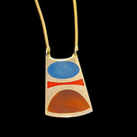 De Passillé - Sylvestre French Canadian Enamel Geometric Necklace