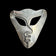 Modernist Abstract Face Sterling Silver Mask Brooch