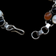 Vintage Sterling Silver Bracelet: Amber, Onyx, Mother of Pearl