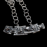 Sterling Silver Roy Leadbeater Canadian Sculptural Artist Link Statement Necklace