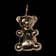 14K Yellow Gold Teddy Bear Charm