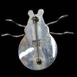 Sterling Silver Large Vintage Mexico Taxco Bug Beetle Brooch Pin