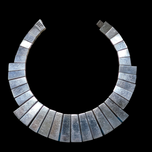 Taxco 970 Silver Large Turquoise Hinged Collar Necklace Statement Piece Monteros