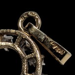 Vintage 9K Gold Sapphire & Diamond Horseshoe Charm