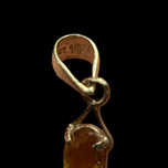 14K Yellow Gold Multi Gemstone Cross Pendant