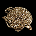 9CT Yellow Gold Double Chain 32" Long Statement Necklace