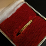 18K Gold "Orange Blossom" Milgrain Ring Band Vintage 1930 Size 7.25