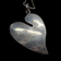 Sterling Silver Large Abstract Heart Necklace