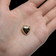 14K Yellow Gold Puffy Heart Charm Pendant