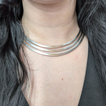Sterling Silver Taxco Heavy Collar Necklace