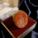 Antique Extra Large Gold Filled Carnelian Crest Seal Fob Coat of Arms Intaglio