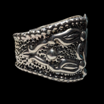Vintage Sterling Large Silver Cuff Bracelet Mexico Signed