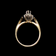 14K Yellow Gold Marquise Cut Sapphire and Diamond Halo Ring Size 3 1/2