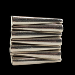 Sterling Silver Modernist 7 Band Stacker Statement Ring Size 7.5