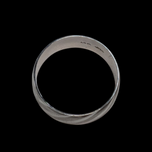 14K White Gold Band Etched Size 7.5