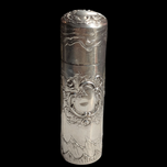 Antique 800 Silver Ornate Floral Motif Case / Perfume Holder