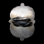 Sterling Silver and Turquoise Navajo Shadowbox Setting Ring Size 6.5