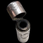 Antique 800 Silver Ornate Floral Motif Case / Perfume Holder