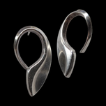 Sterling Silver Hans Hansen Denmark No. 423 Modernist Scandinavian Designer Earrings