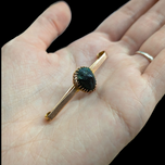Antique Victorian 10K Gold Grand Tour Scarab Beetle Bar Brooch / Sash Pin