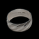 14K White Gold Band Etched Size 7.5