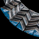 Taxco 970 Silver Large Turquoise Hinged Collar Necklace Statement Piece Monteros