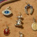 14K Yellow Gold Teddy Bear Charm