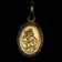 10K Yellow Gold Charm "Saint Christopher Protect Us" Safe Travels Italian Gold
