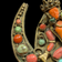 Antique 19th Century Brass Tibetan Goddess Buddha Brooch With Coral & Turquoise