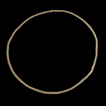 9CT Yellow Gold Double Chain 32" Long Statement Necklace