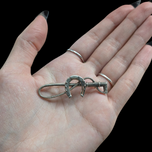 Sterling Silver Horse Rider Crop Brooch Horseshoe Equestrian