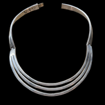Sterling Silver Taxco Heavy Collar Necklace