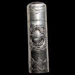 Antique 800 Silver Ornate Floral Motif Case / Perfume Holder