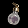 14K Yellow Gold Flask /  With Ruby Chips Charm