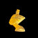18K Yellow Gold Egyptian Nefertiti Mask Pendant Filigree Open Work