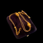 Antique Victorian French Gold Filled Watch Chain With Ornate Slider Fobs T Bar & Bolt Ring Clasp
