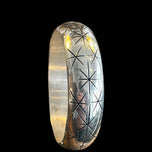 Sterling Silver Atomic Starburst Bangle Mexico MCM Design Taxco