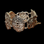 Silpada Retired Story Book Panel Bracelet .925 Sterling Silver Filigree