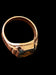 10K Gold Freemason Masonic Ring Bloodstone Size 8 Vintage Signet Style