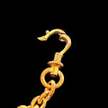 Antique Victorian French Gold Filled Watch Chain With Ornate Slider Fobs T Bar & Bolt Ring Clasp