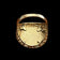 George and Dragon 9 CT 9K Gold 1949 Replica Sovereign Coin Ring