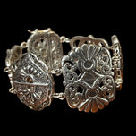 Silpada Retired Story Book Panel Bracelet .925 Sterling Silver Filigree