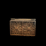 Antique Sterling Silver Filigree Hinged Pill Trinket Box Floral Motif