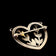 Georg Jensen Arno Malinowski Heart Leaf Brooch Denmark MCM 242B 1940s