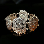 Silpada Retired Story Book Panel Bracelet .925 Sterling Silver Filigree