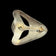 Modernist Abstract Face Sterling Silver Mask Brooch
