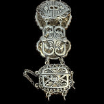 Silpada Retired Story Book Panel Bracelet .925 Sterling Silver Filigree