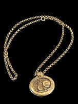 Norway EH Eivind Hillestad Signed & Numbered Modernist Pendant Necklace Pewter